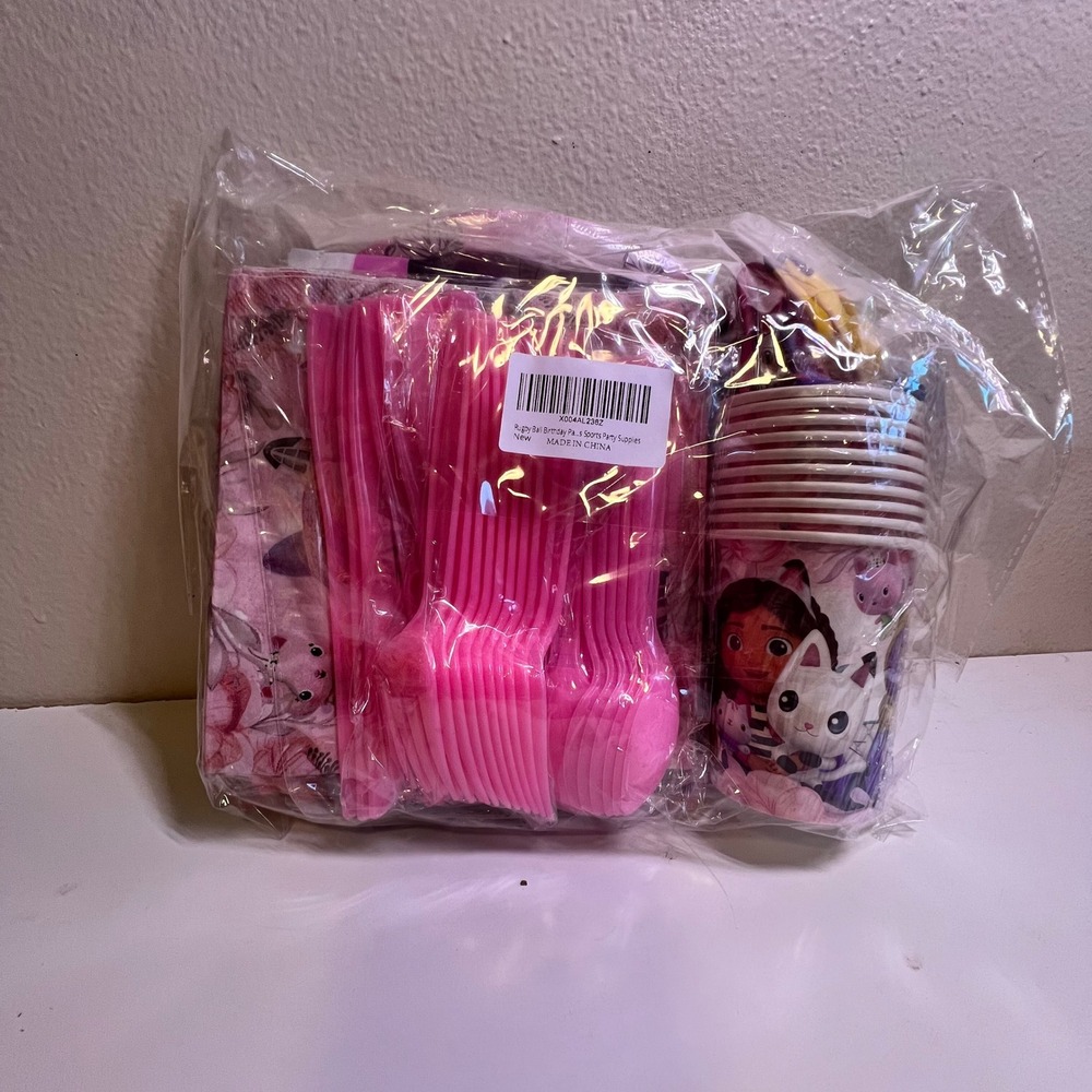 Kids Birthday Party Supplies Bundle Gabby's Dollhouse 12 piece Set